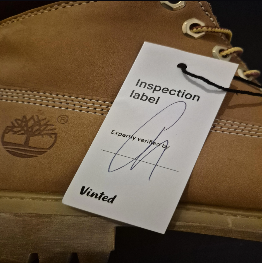 Vinted Inspection Label