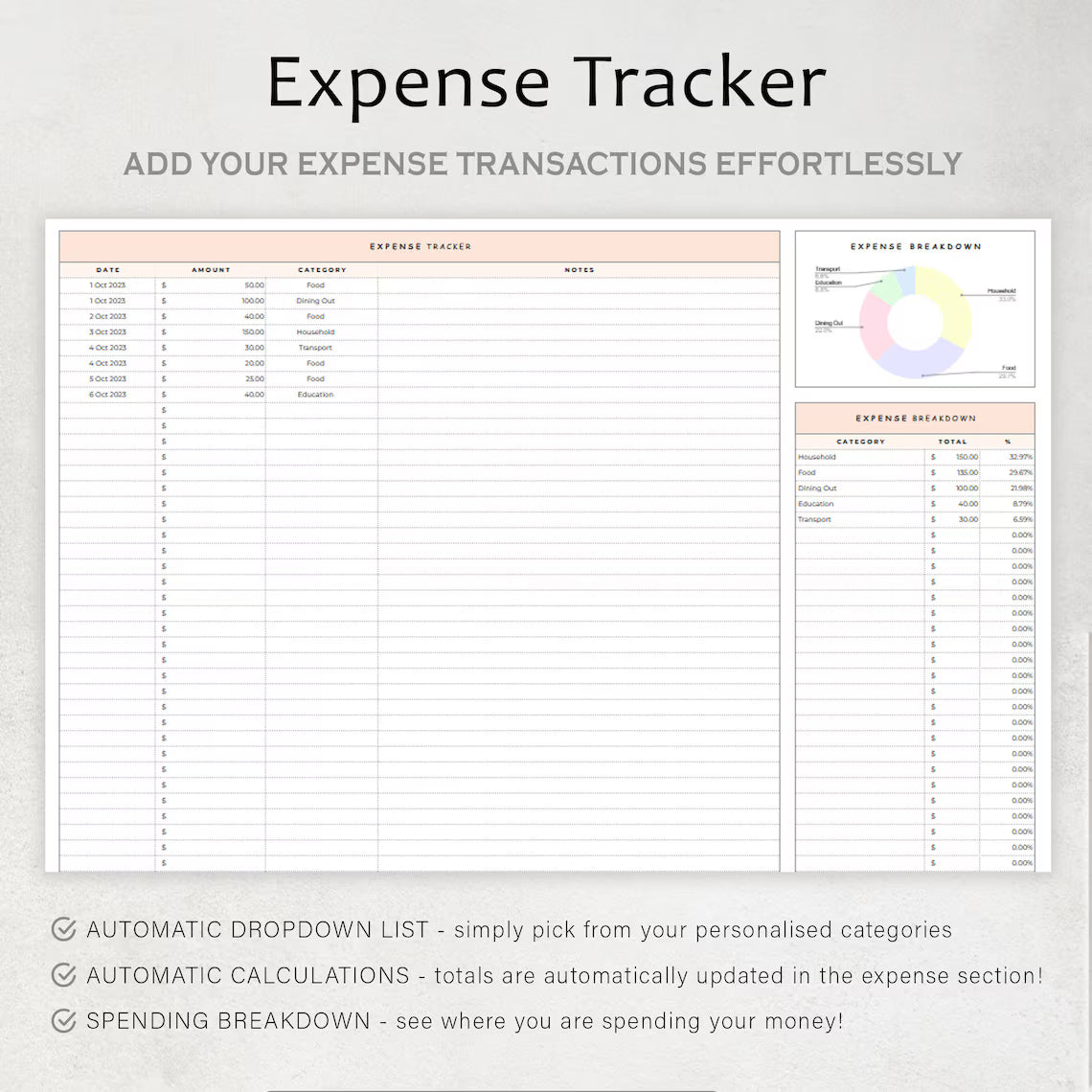 Google Sheet Monthly Budget Tracker