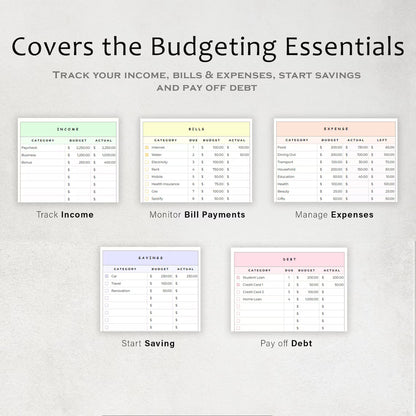 Google Sheet Monthly Budget Tracker